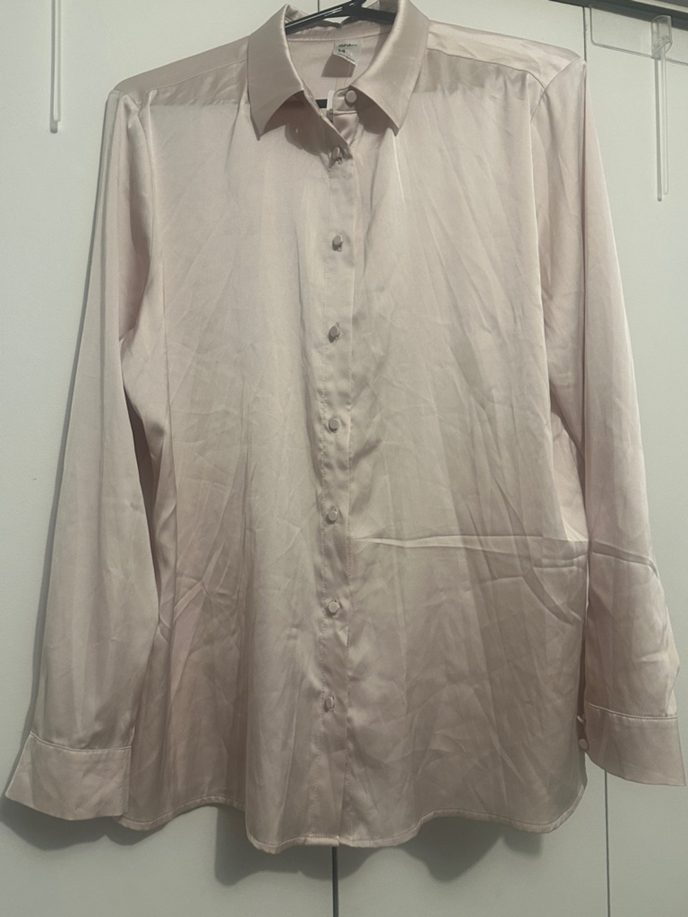 Women’s Long-Sleeve Dress Shirt - Light Pink